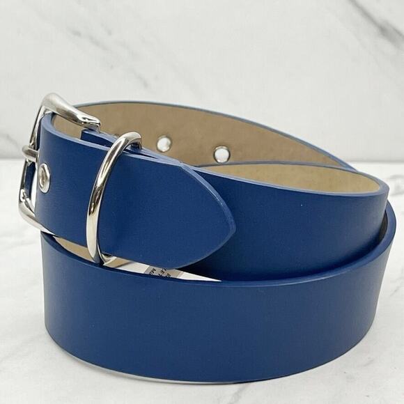 Target Blue Faux Leather Grommet Belt Size XS - Picture 3 of 11